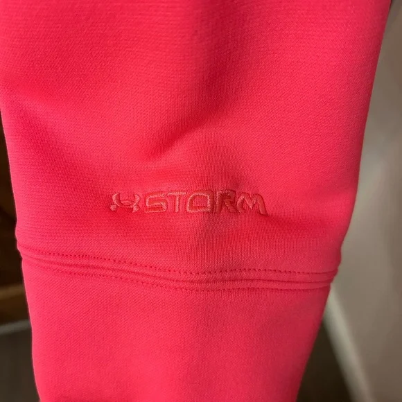 Under Armour Blaze Pink Camo Pullover Hoodie Fleece Sweatshirt Size Large - Picture 4 of 8